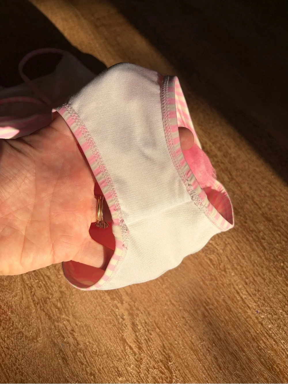 Flapdoodles Pink Striped Tutu Two-Piece Swimsuit